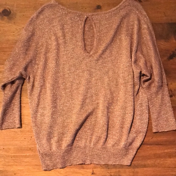 Salmon glittery sweater - Picture 2 of 2